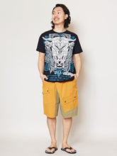 トライバルブルメンズTシャツ