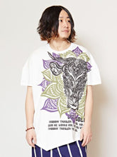 トライバルブル変形メンズTシャツ