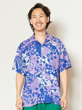 海のモチーフMEN'S開襟シャツ