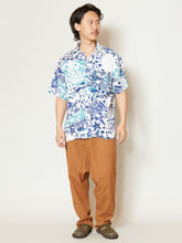 海のモチーフMEN'S開襟シャツ