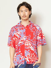 海のモチーフMEN'S開襟シャツ
