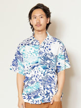 海のモチーフMEN'S開襟シャツ