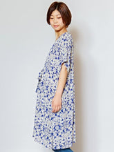 更紗花柄ロングカーディガン