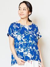 ラグーン紅型風プリントTシャツ