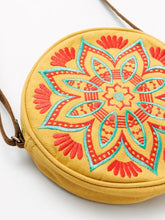 曼荼羅刺繍ラウンドポシェット ミニショルダーバッグ
