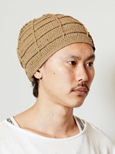 変わり編みコットンニットキャップ