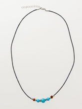 ターコイズビーズ×天然石MEN'Sネックレス