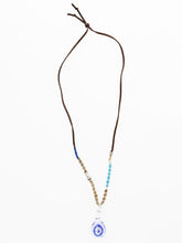 HAND MADE ガラス玉ペンダントヘッドネックレス