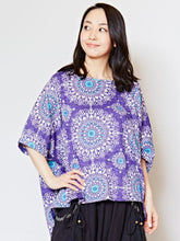 yul 曼荼羅プリントビッグシルエットTシャツ