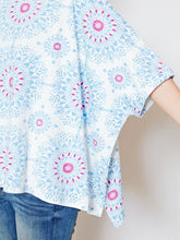 yul 曼荼羅プリントビッグシルエットTシャツ