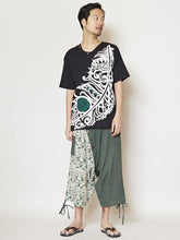 アシンメトリーメンズ７分丈サルエルパンツ