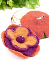 FLOWERフェルトコサージュ
