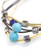 6連コード天然石ブレスレット