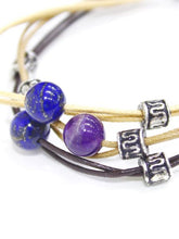 6連コード天然石ブレスレット