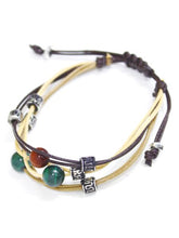 6連コード天然石ブレスレット