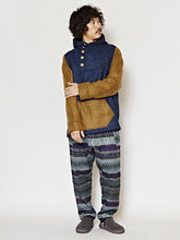 yul バイカラーMEN'Sフードトップス
