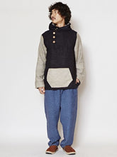 yul バイカラーMEN'Sフードトップス