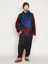 yul バイカラーMEN'Sフードトップス