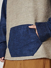 yul バイカラーMEN'Sフードトップス