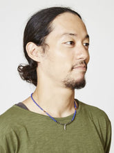 ビーズ&フェザーMEN'Sネックレス
