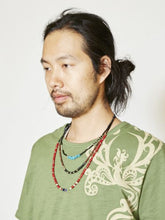 ビーズ＆レザーMEN'S 3連ネックレス