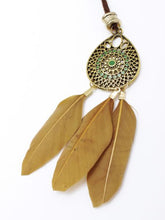 ETHNICフェザーネックレス