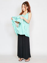 yul 無地シンプル変形トップス