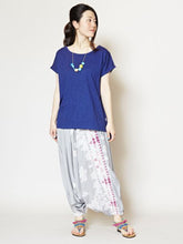 yul バティック風プリントサルエルパンツ / サロペット 2WAY
