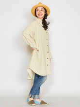 ネパールコットン ロングシャツワンピース