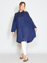 ネパールコットン ロングシャツワンピース