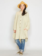 ネパールコットン ロングシャツワンピース