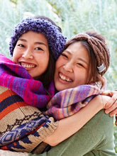 縄編みハンドニットヘアバンド