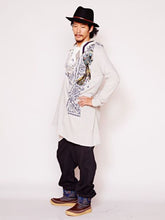 ネイティブ柄MEN'Sロングカーディガン