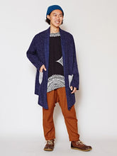 バイカラーMEN'Sロングカーディガン