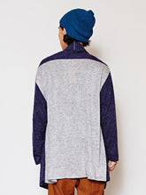 バイカラーMEN'Sロングカーディガン