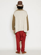 バイカラーMEN'Sロングカーディガン