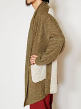 バイカラーMEN'Sロングカーディガン