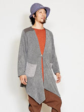 コンチョボタンパッチワークMEN'Sカーディガン