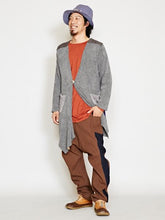 コンチョボタンパッチワークMEN'Sカーディガン