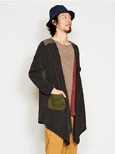 コンチョボタンパッチワークMEN'Sカーディガン