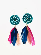 フェザードリームキャッチャーピアス