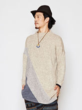 yul パッチワークMEN'Sニットトップス