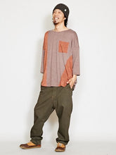 yul バイカラーパッチワークMEN'Sトップス