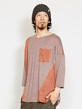 yul バイカラーパッチワークMEN'Sトップス
