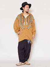 ネイティブ柄MEN'Sロングパーカー
