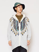ネイティブ柄MEN'Sロングパーカー