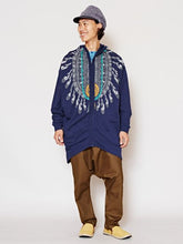 ネイティブ柄MEN'Sロングパーカー