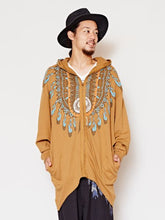 ネイティブ柄MEN'Sロングパーカー