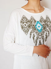ネイティブ柄プリントTシャツ