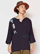 ネイティブ柄刺繍MEN'Sトップス